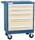 Vidmar RP1200A Mobile Cabinet — 5 Drawers, Bench Height 38″