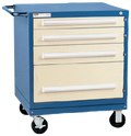 Vidmar RP1441A Mobile Cabinet — 4 Drawers, Table Height 35″