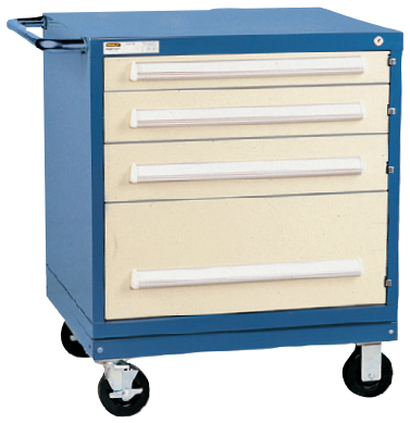 Vidmar RP1441A Mobile Cabinet — 4 Drawers, Table Height 35″