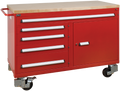 Vidmar Mobile Workcenter — 5 Drawers with Work Surface (RP1954 45″ / RP1952 60″)