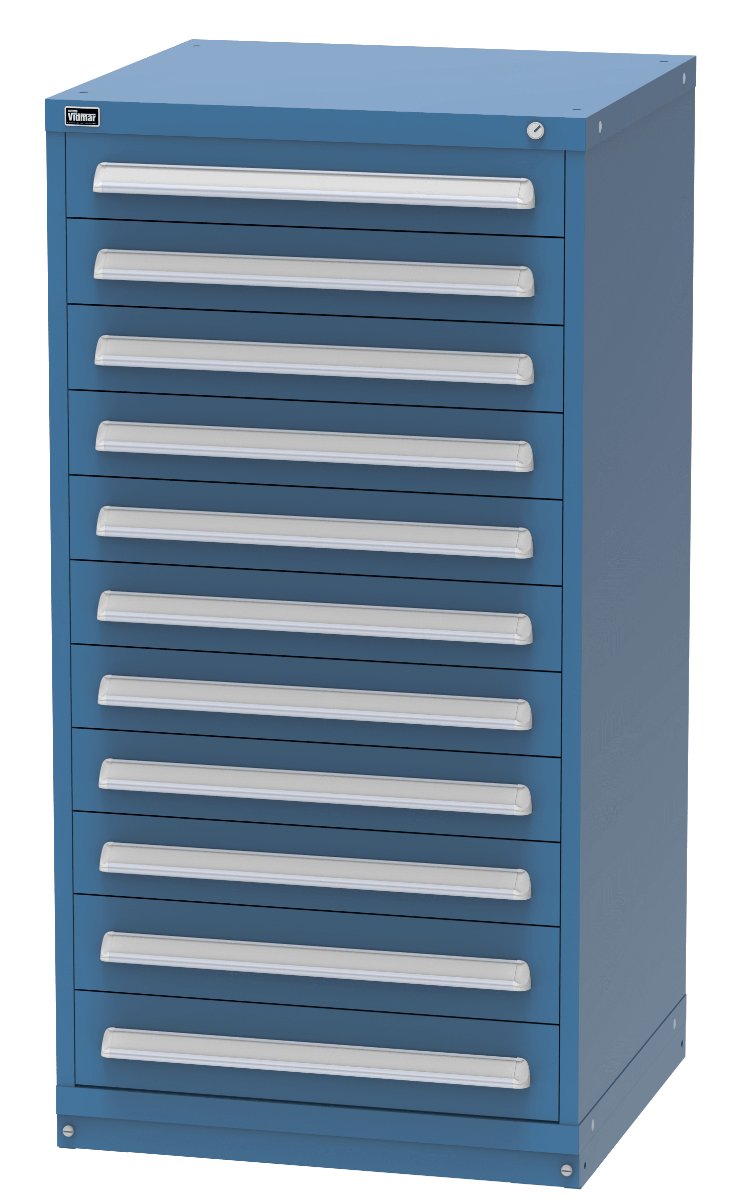 Vidmar SEP3062A modular drawer cabinet, Bright Blue