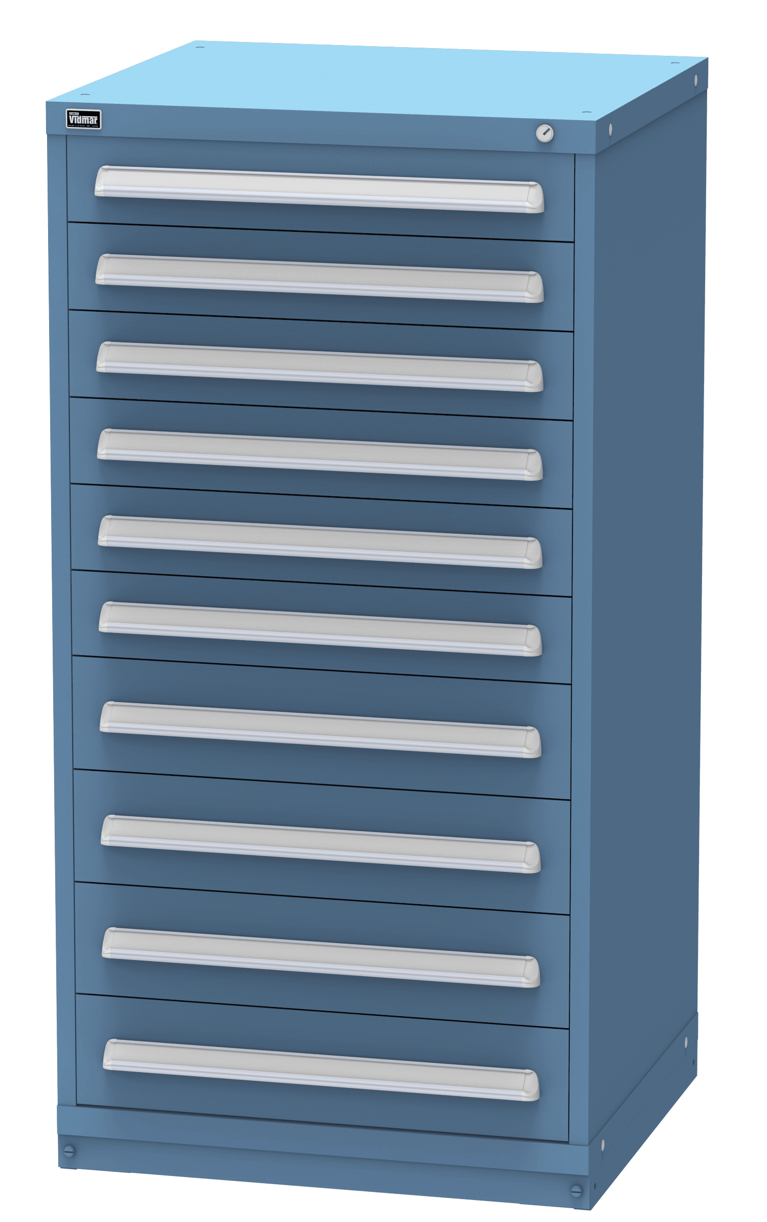 Vidmar SEP3110A modular drawer cabinet, Bright Blue